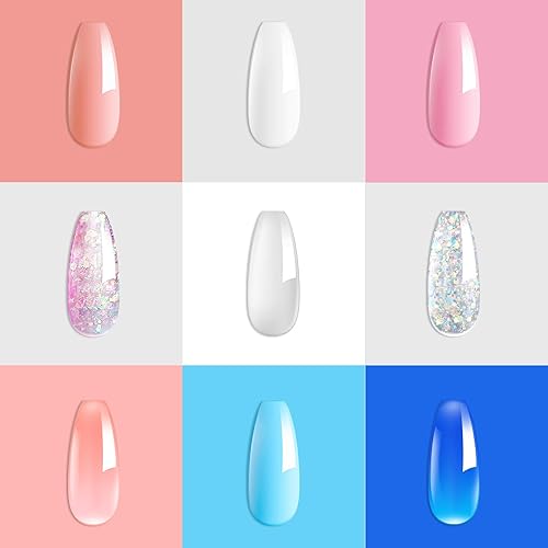 Miniatura 2 de Tecanne - Gel de extensión de uñas de poligel, 2 piezas de 1.57 onzas de gel para constructor de uñas de gel de moda, diseño de arte de uñas de