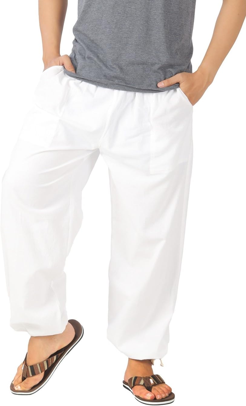 Baggy Sweatpants Men Cotton, Drawstring Lounge Pants, Relaxed Fit, Ideal for Comfort