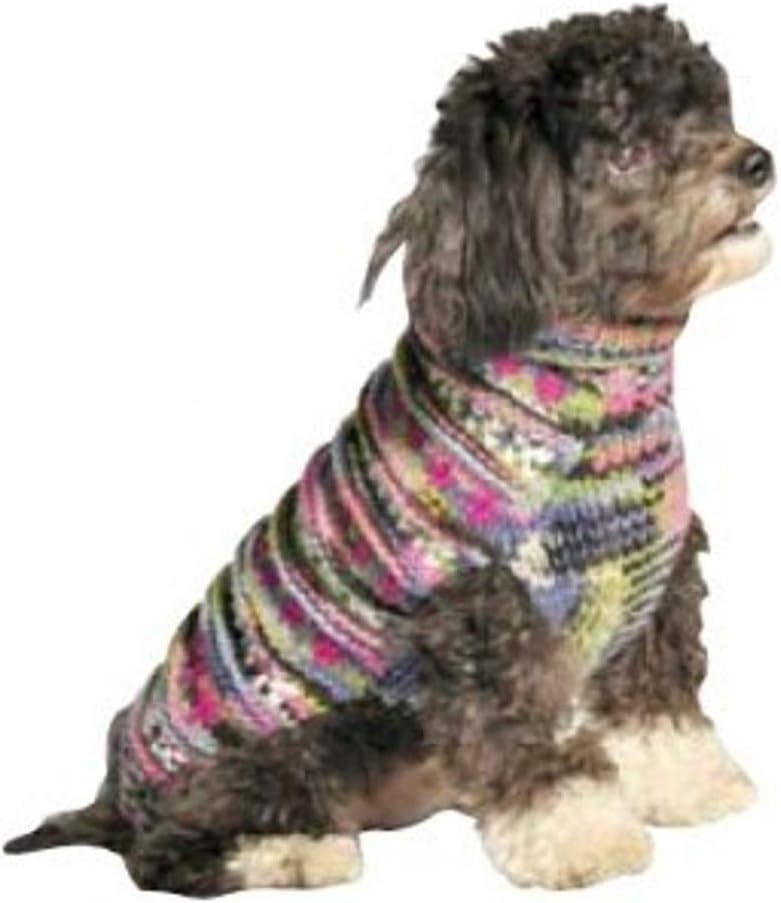 Chilly Dog Purple Woodstock Dog Sweater, X-Small