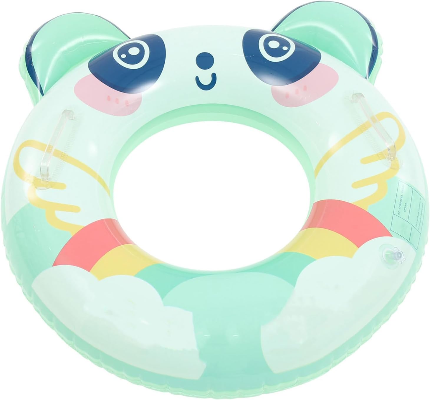 Inflatable Panda Swim with Handle for Boy Girl PVC Floating Tube for Pool and Ages Lightweight and Easy to Inflate
