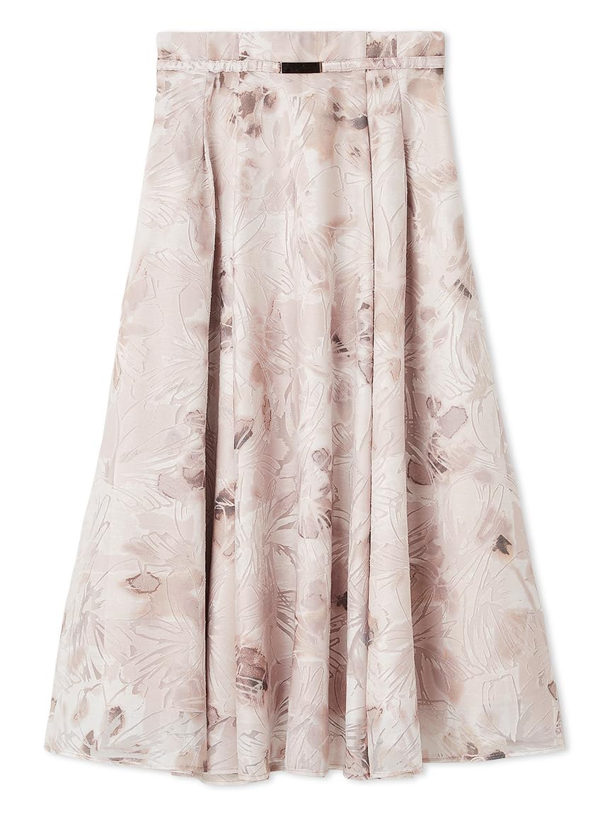 Amazon.co.jp: [セルフォード] ベルト付きフラワープリントスカート