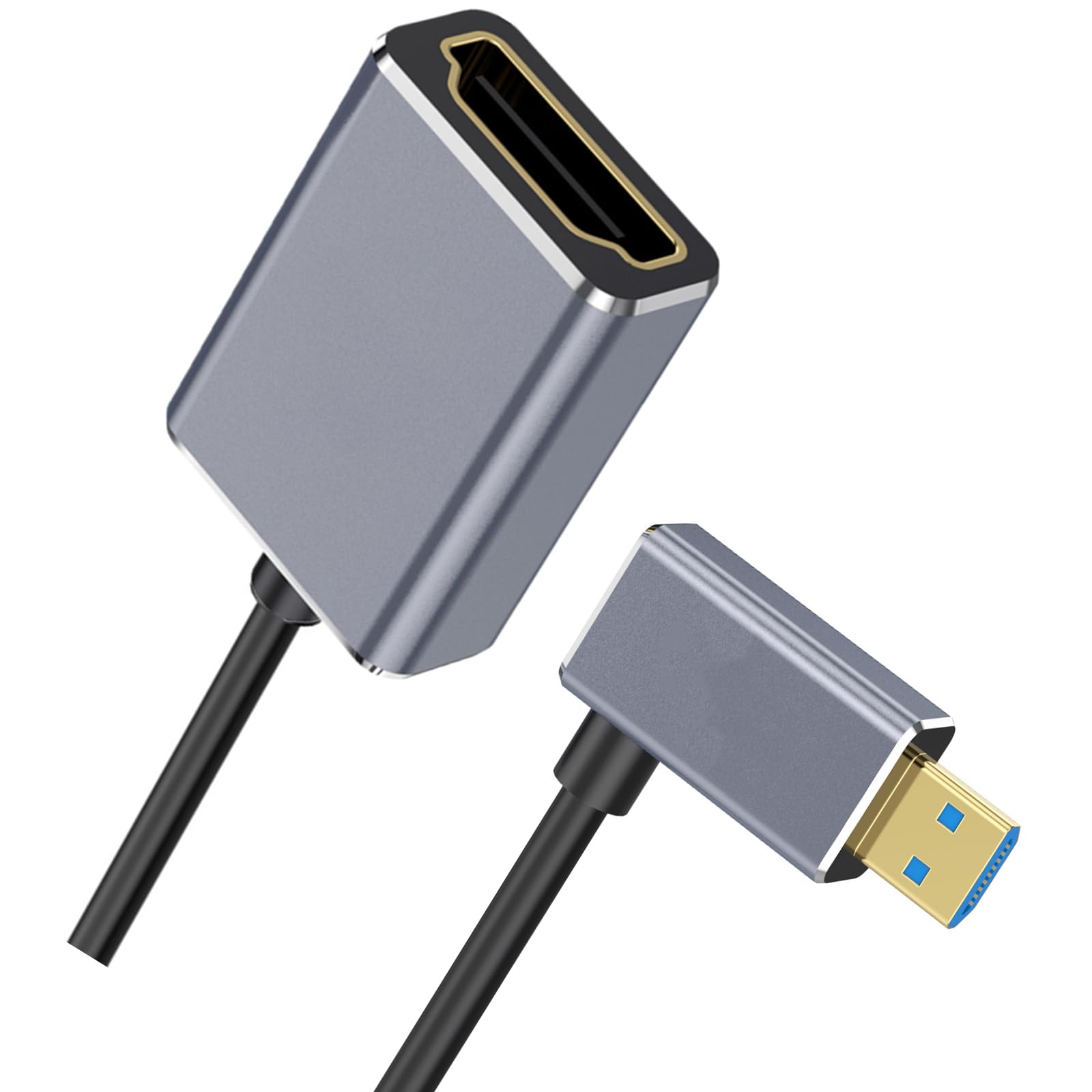 Cable micro HDMI flexible 8K60Hz para solucionar parpadeos de pantalla en monitores de juegos 7