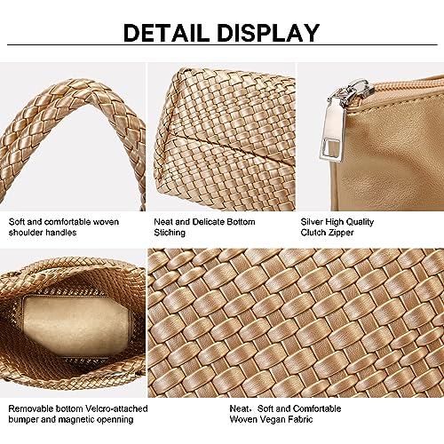 Image of Vegan Leather Purses for Women, Handmade Purses and Handbags Summer Beach Travel Tote Shoulder Bag | WOVEN