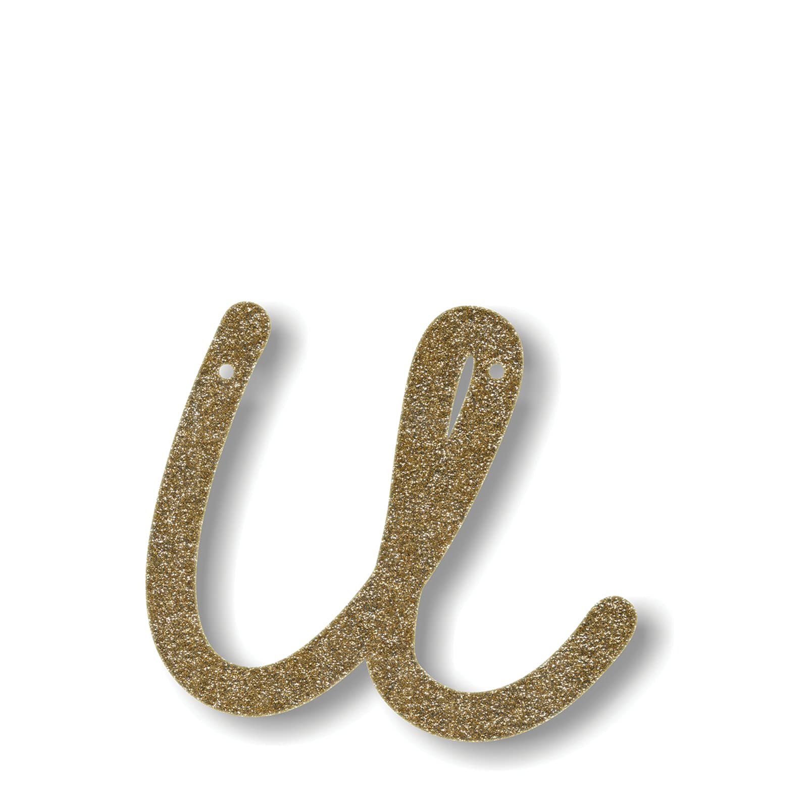 Meri Meri Gold Glitter U Acrylic Bunting