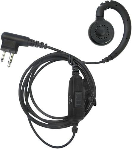 Artisan Power P-6423 Auriculares de un solo cable en forma de C para radios Motorola CLS1410 y CLS1100 RLN6423, HKLN6423, HKLN4604