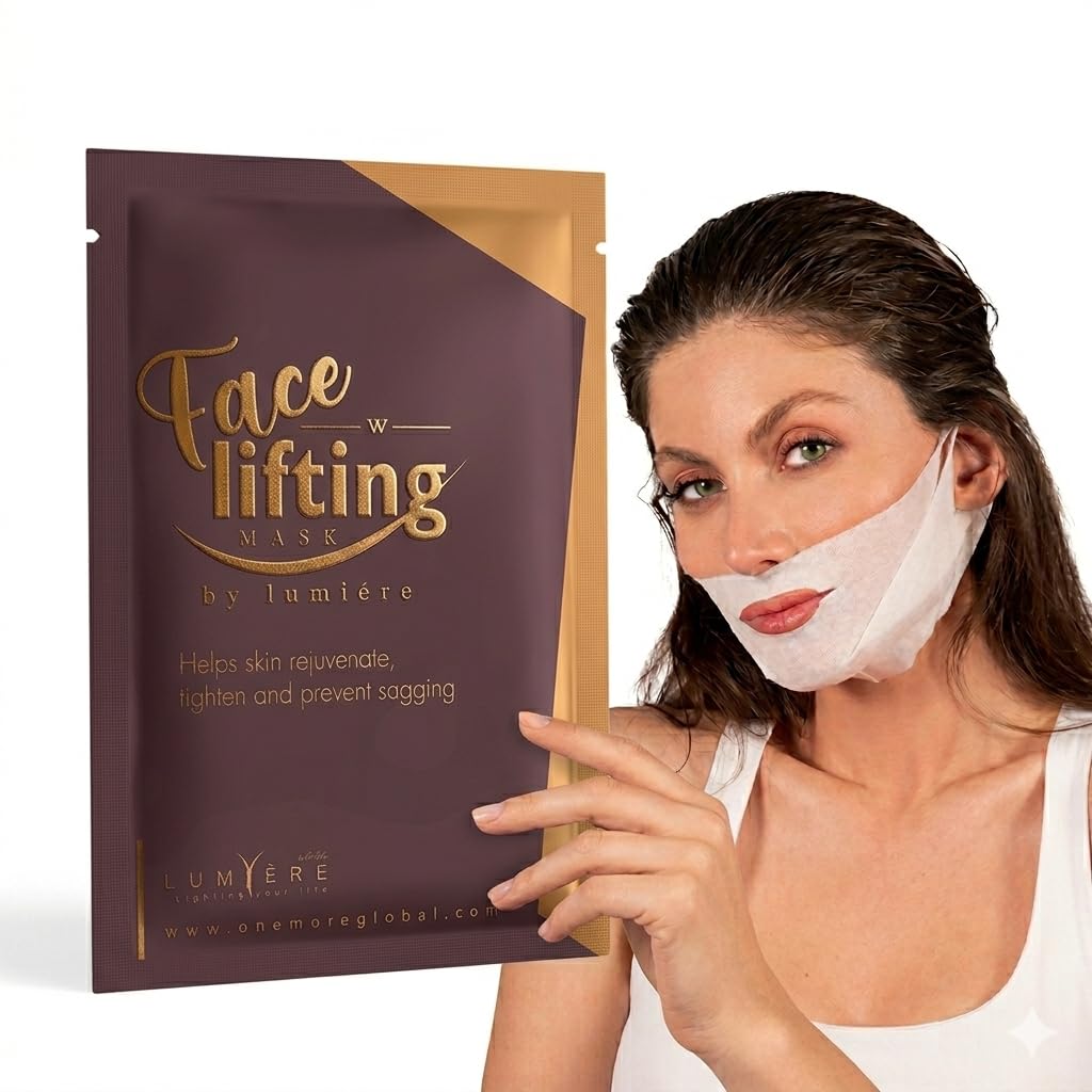 One More Face Lifting Mask - Firming & Toning Facial Sheet Mask for a Visibly Lifted Tightened Look, Hydrating Skincare Treatment for Firmer Smoother Radiant-Looking Skin, Self-Care Pamper Session