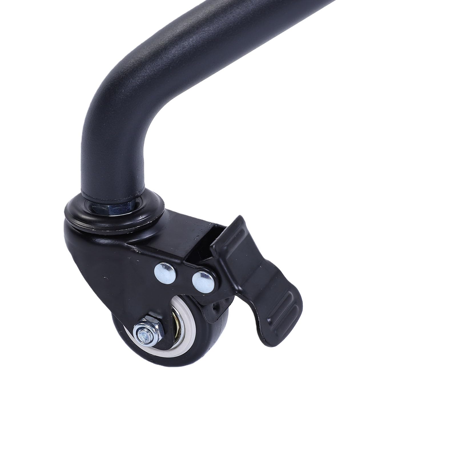 Supporto per Laptop Regolabile in Altezza 28-51,2 Pollici, 3 Ruote Silenziose, Vassoio Staccabile per Mouse, Supporto per Telefono 360° per Ufficio e Casa