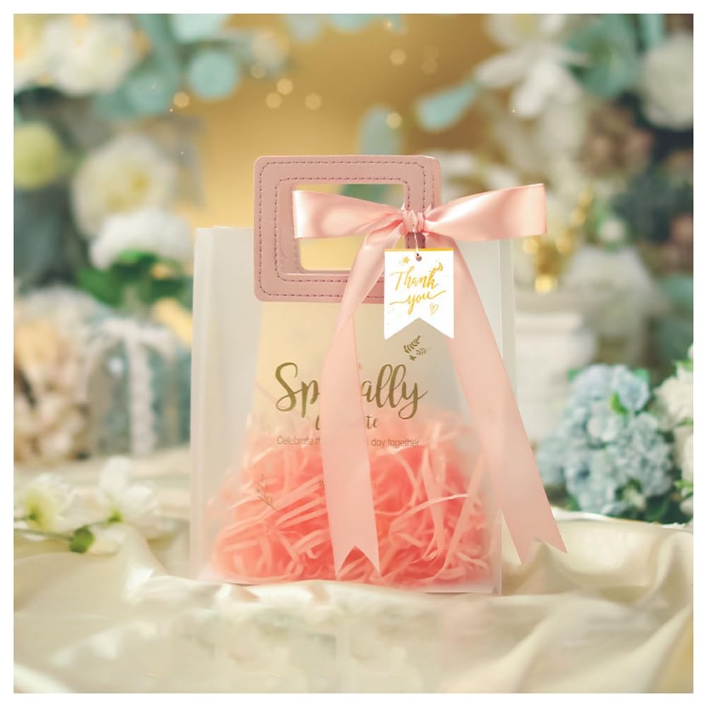 Sacs cadeaux de mariage transparents pour invités et fêtes