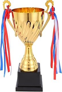 Metal Award Trophy Cup Gold Award Trophy Winner Award Trophy Cup for Children Adult, Trophy Awards for Party, Props, Rewards, Winning Prizes, Competitions (Size : 13.1 * 7")