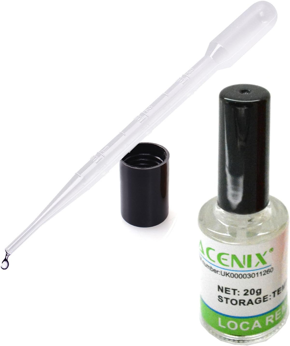 ACENIX® LCD Glue Remover UV LOCA OCA for Mobile Phone Screens 15ml + 5ml Dropper
