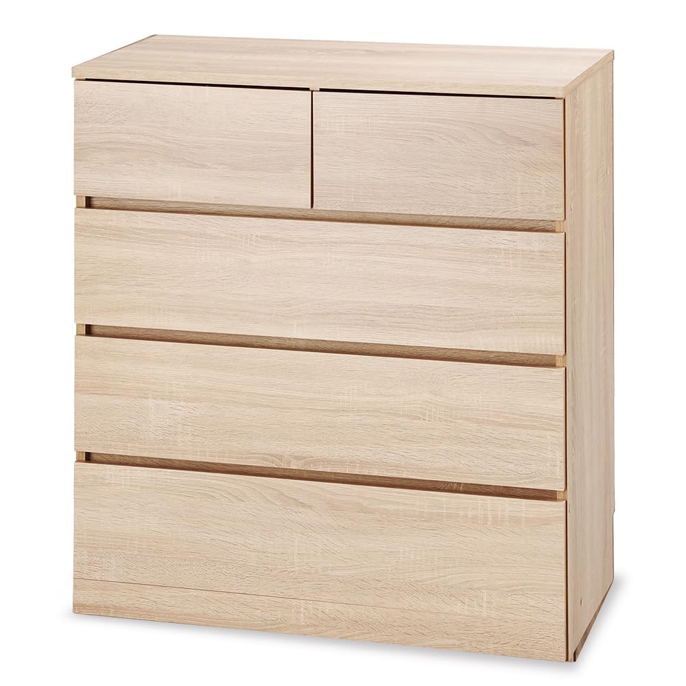 Amazon｜チェスト タンス スライドレールでスムーズ開閉 引き出し 木製