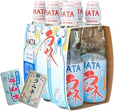 sevensails Hata Mineral Spring Bottle Ramune (Ramune 6 bottles) with Marbles