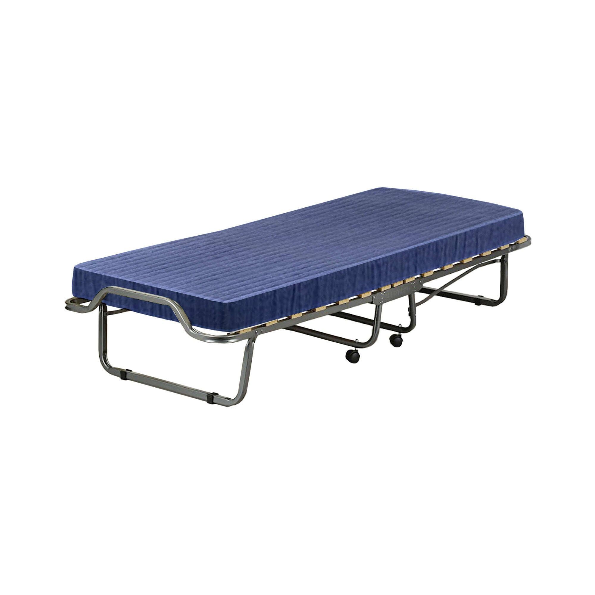 Bed Store SISTEMI RIPOSO - Letto Ospite Pieghevole Ortopedica A 15 Doghe Con Materasso H10 - Brandina