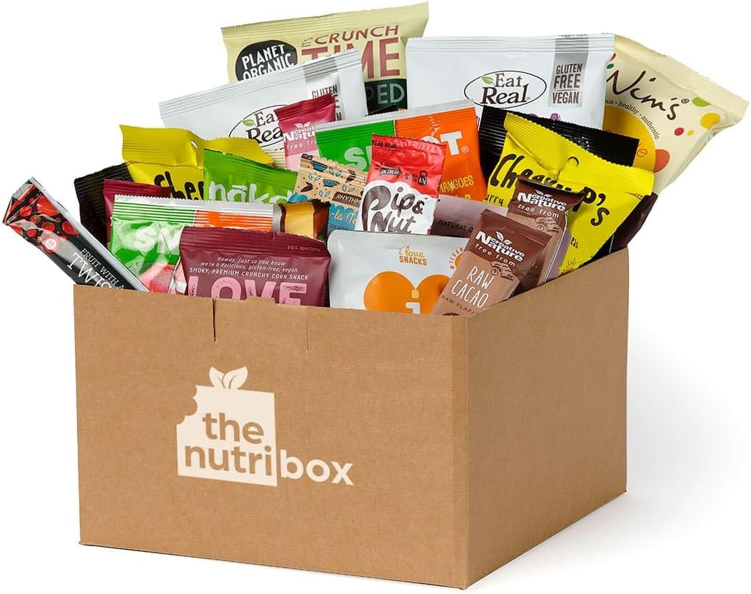 Nutribox Healthy Snack Box Vegan & Gluten Free (Large - 40 snacks)