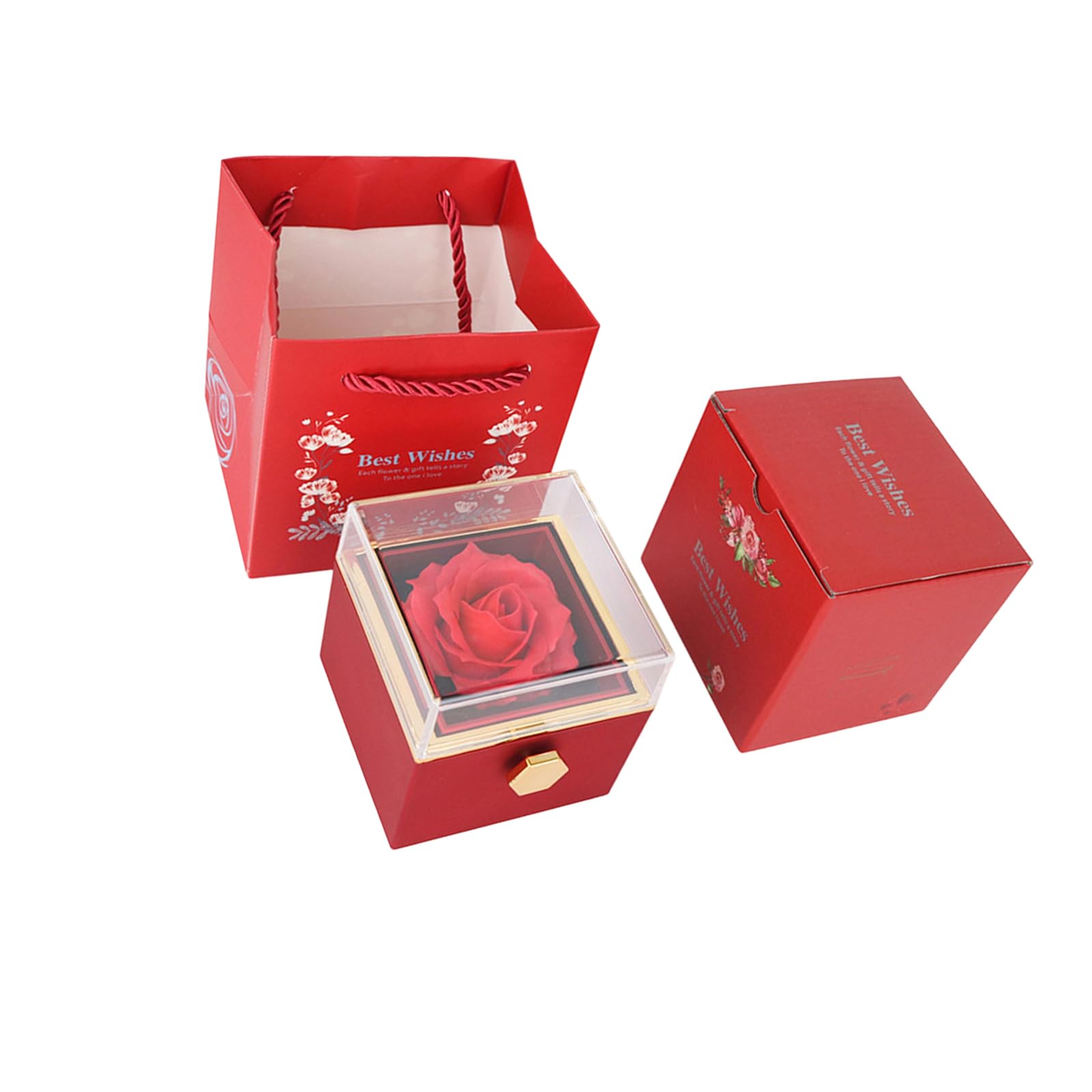 Zxfdsfdbnm Jewelry Organizers with Grids Compartments Clear View Storage for Easy Access Valentines Gift Jewelry Organizers