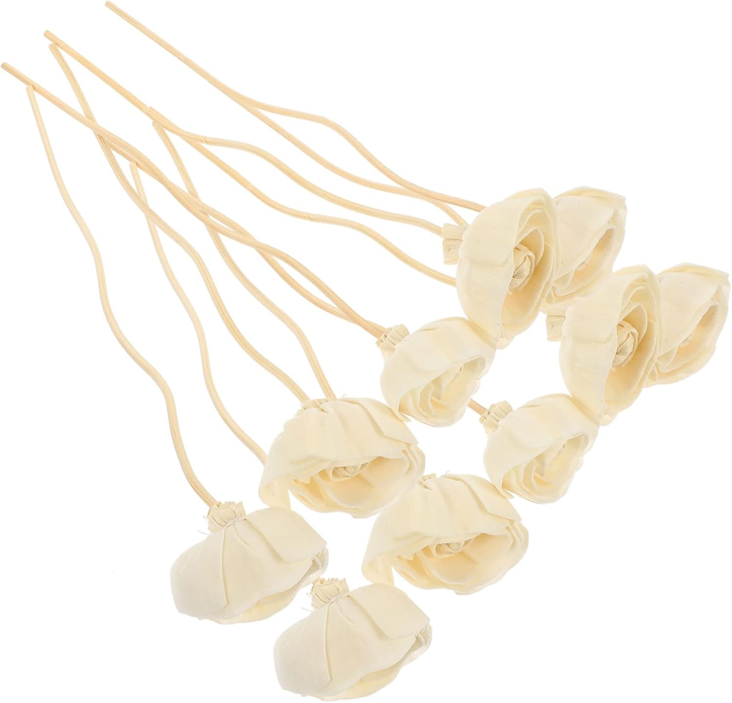 ABOOFAN 50pcs Flower Diffuser Sticks for Essential Oils Decor Unique Flower Design Scent Release for and Interior Decoration