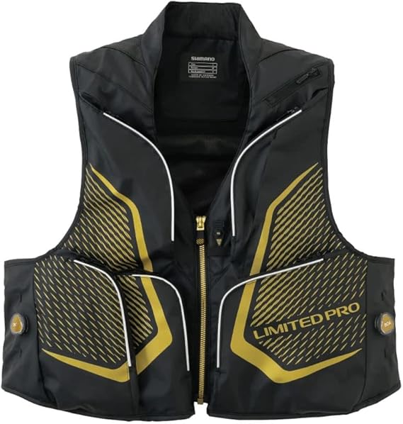 LIMITED PRO 2wayベスト ブラック/ゴールド Amazon.co.jp: Shimano Limited Pro 2-Way Vest, Parka Coat