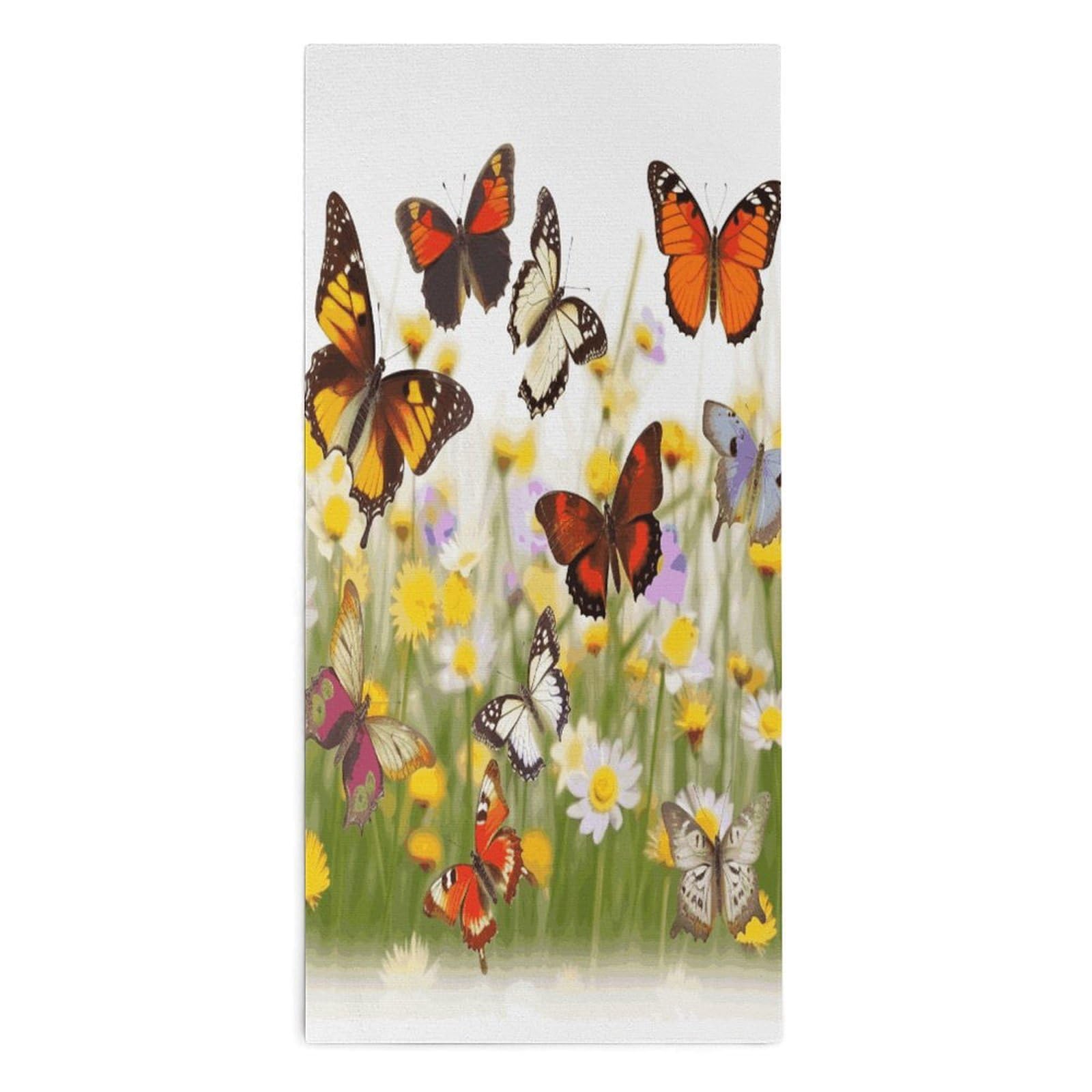 Btcowzrv Style Group Of Butterflies Bath Towel Beach Towels Shower Towel