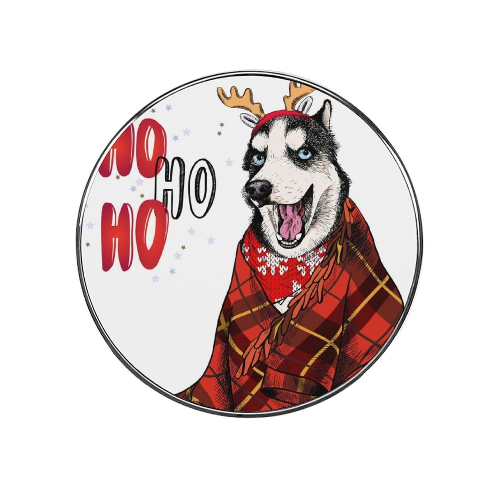 Cute Husky Alloy Fridge Magnet For Office Cabinet Refrigerator Whiteboard Photo