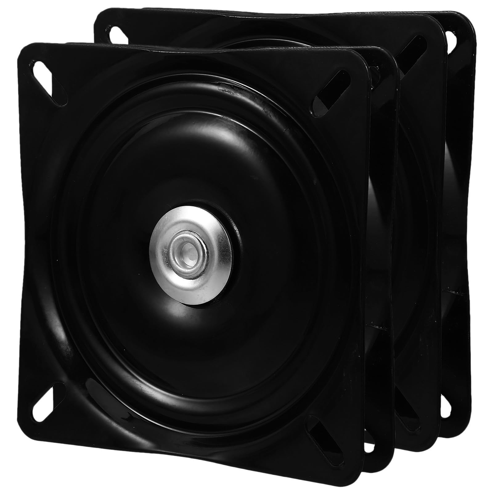Base giratoria BETOOKY 2 piezas de hierro negro y rotación 360 para taburetes