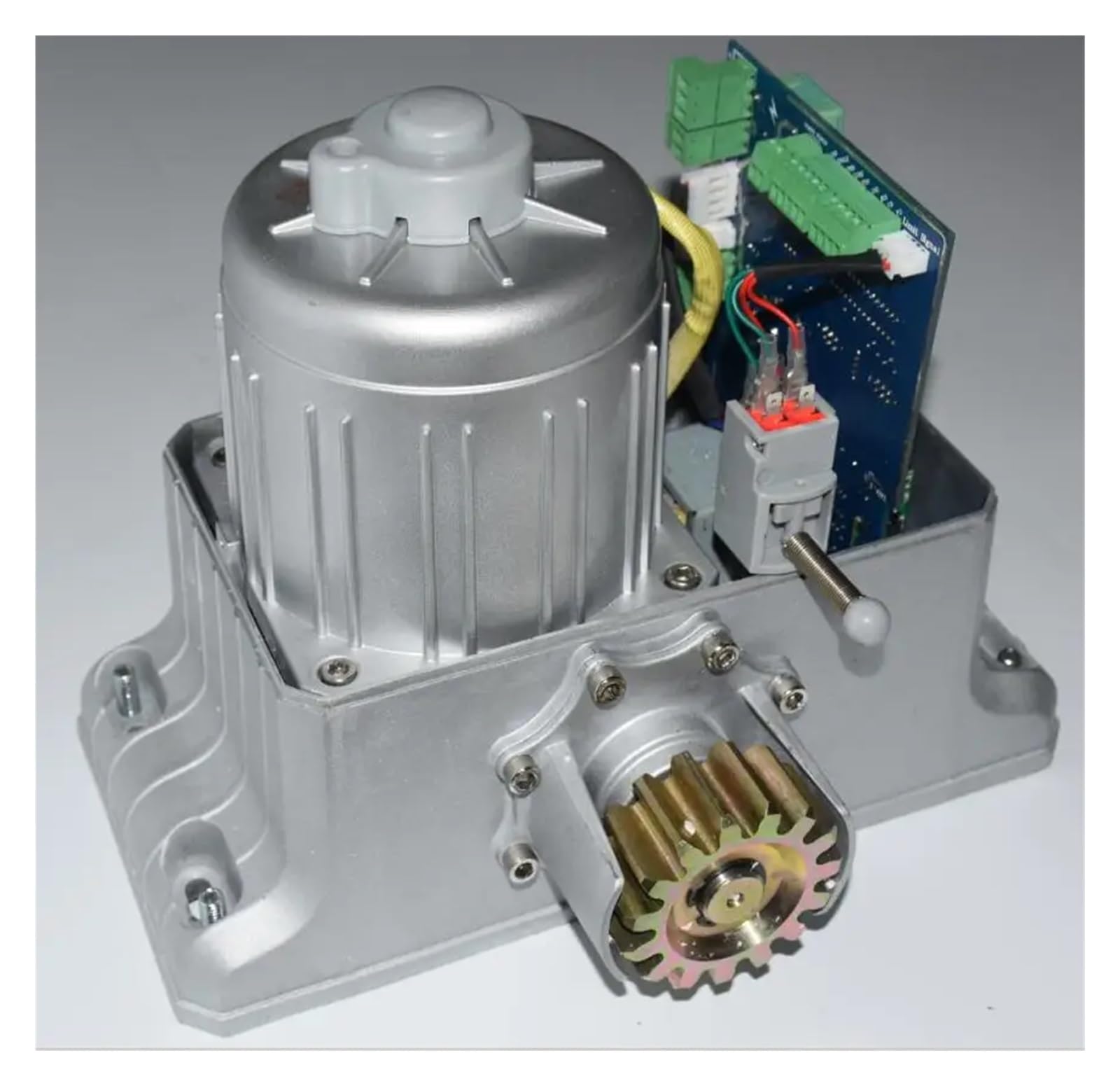 Kit apricancello, Operatore resistente del motore cancello scorrevole da 1800 kg con cremagliere 4 m 5 6 1 fotocellula a infrarossi lampada lampeggiante(Nylon rack 5m)
