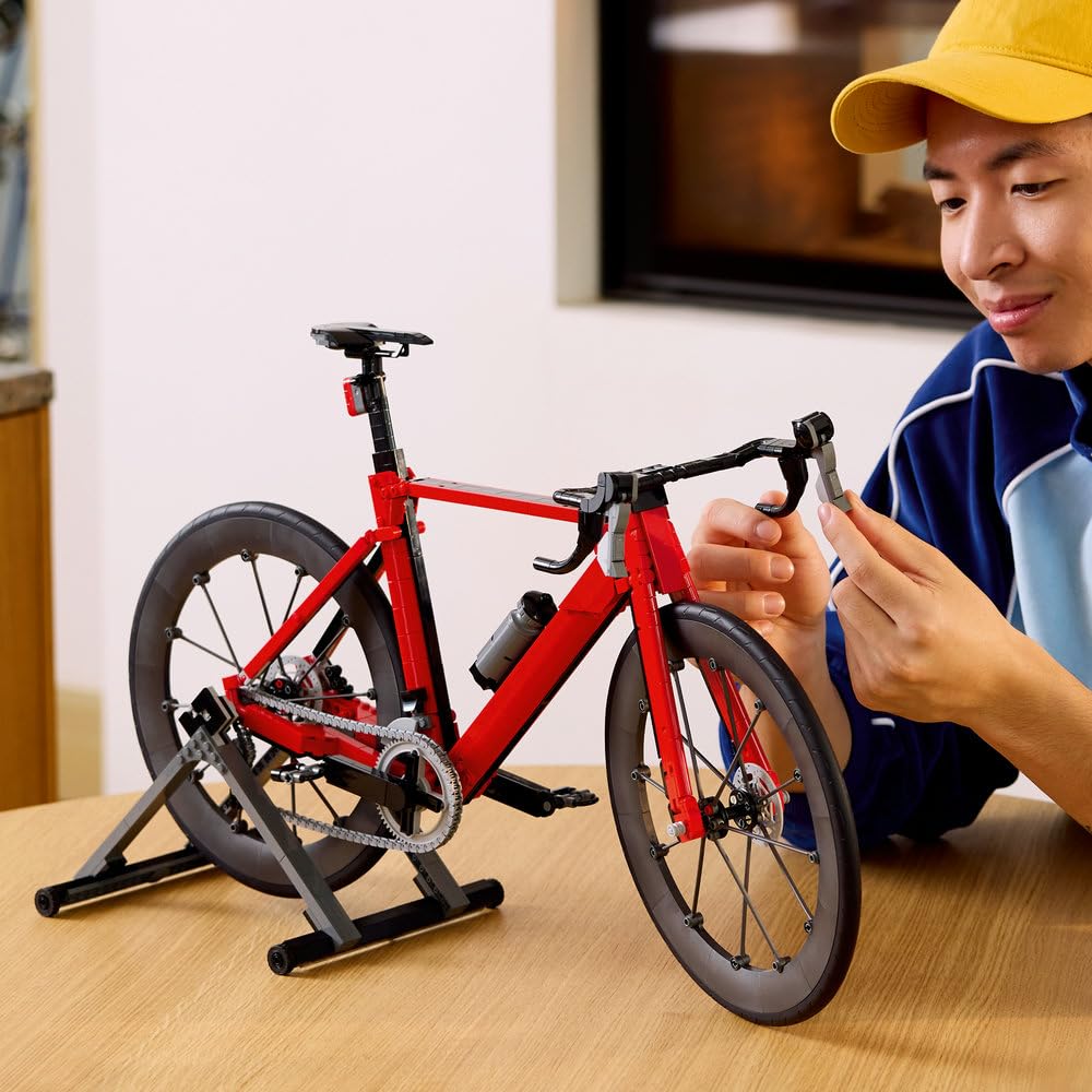 LEGO Icons Rower szosowy 11380 | Model roweru, zestaw konstrukcyjny dla dorosłych, prezent dla fana kolarstwa, upominek dla rowerzysty, 1015 elementów