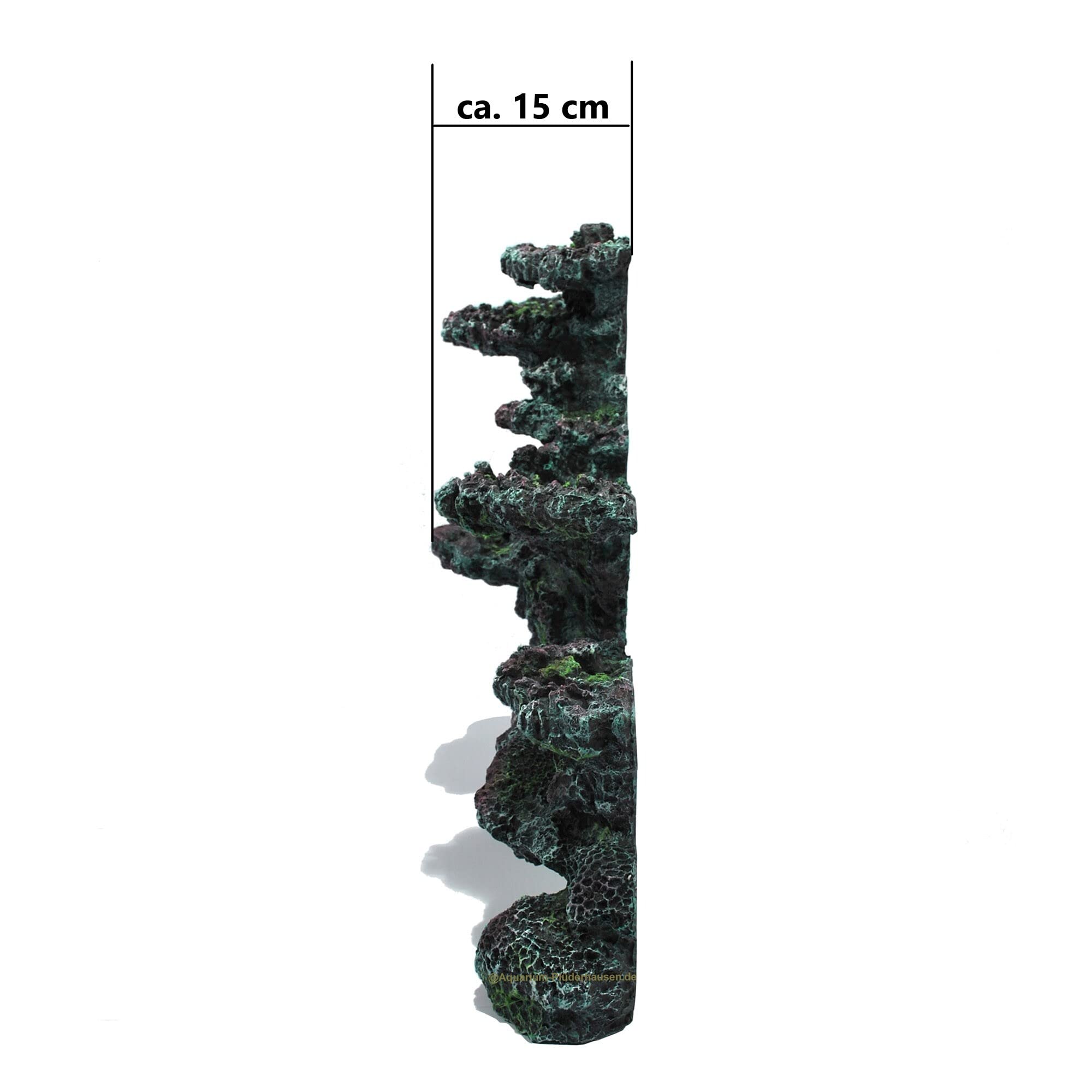 3D Riffgestein 59 x15 x45 cm,Aquarium Meerwasser Deko, Felsen Nachbildung