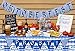 Oktoberfest Table Cloth/Cover for Party Decorations | 54''x108'' Rectangular with Blue and White Diamond | 2 Pack | Indoor/Outdoor Party Accessory