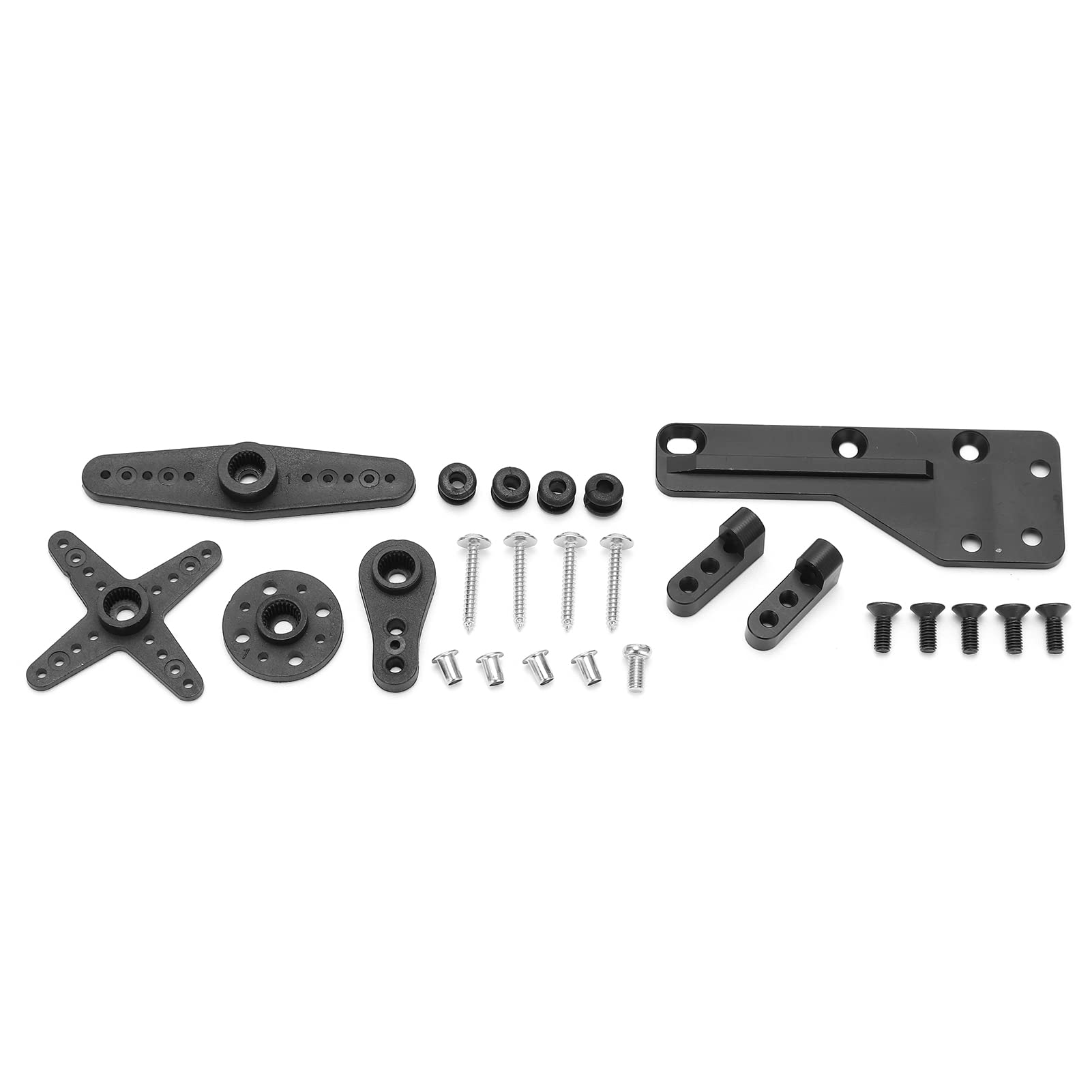 Changor Zestaw Cyfrowych Serwomechanizmów o Wysokim i Niskim Momencie Obrotowym z Dwoma Prędkościami do Osiowego Wraith SCX10 90046, Trwała Konstrukcja ze Stali i Aluminium