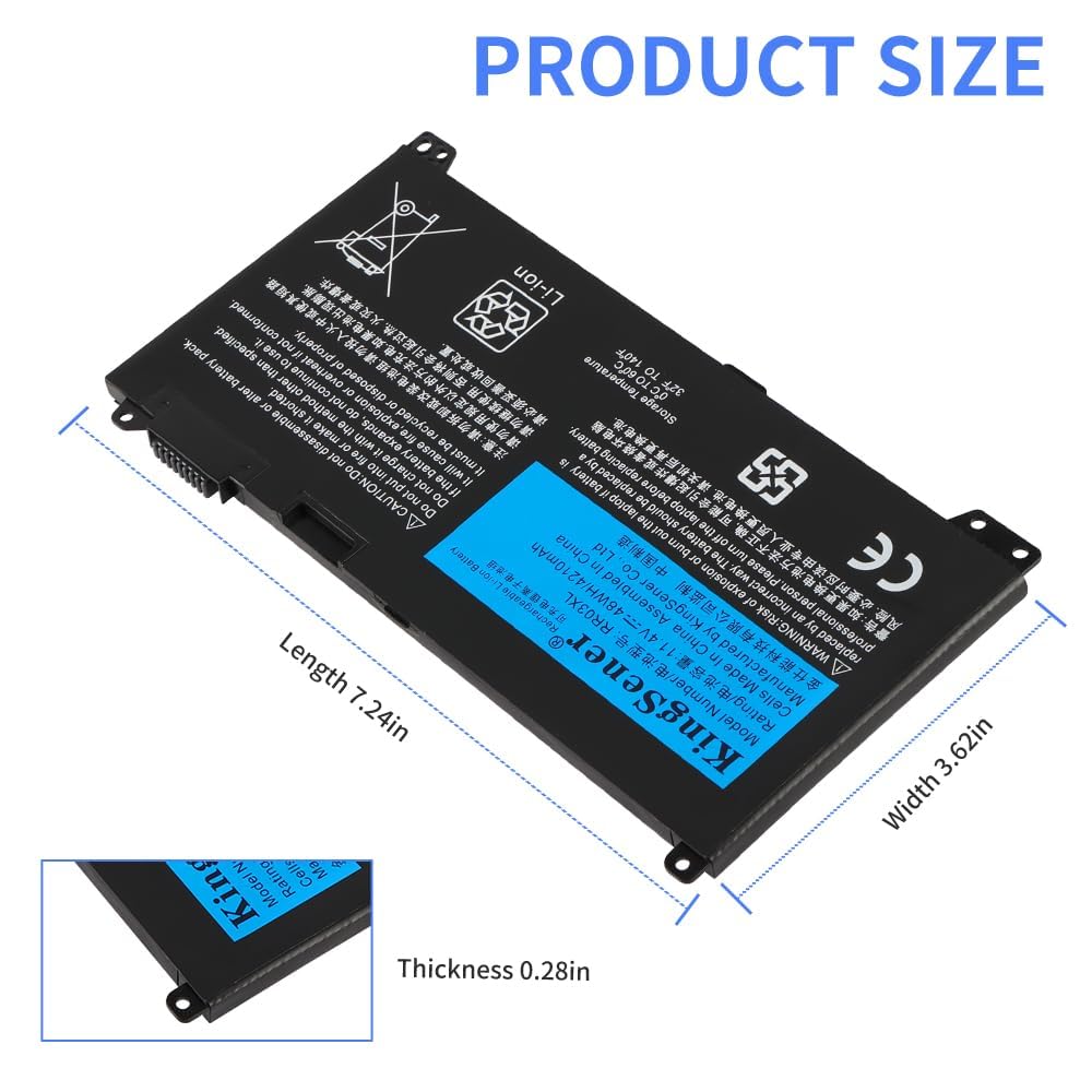RR03XL Batteria per PC portatile HP ProBook 430 440 450 455 470 G4 G5 MT20 HSTNN-PB6W HSTNN-LB7I HSTNN-LB71 851477-421 851477-541 851477-831 HSTNN-UB7C 48WH 11.4V