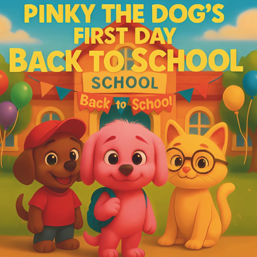 Pinky the Dog’s First Day Back to School: A heartwarming children’s picture book about first day of school nerves, friendship, and being yourself — ... vacations, holidays, birthdays, and free time