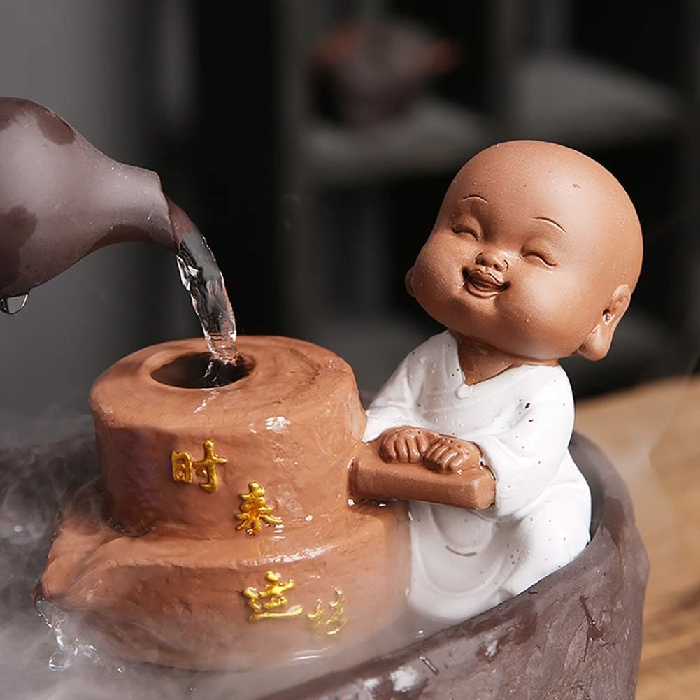 Fontana Da Tavolo Con Buddha Zen - Cascata Decorativa Con Luce LED Per Relax E Meditazione - Foto 10