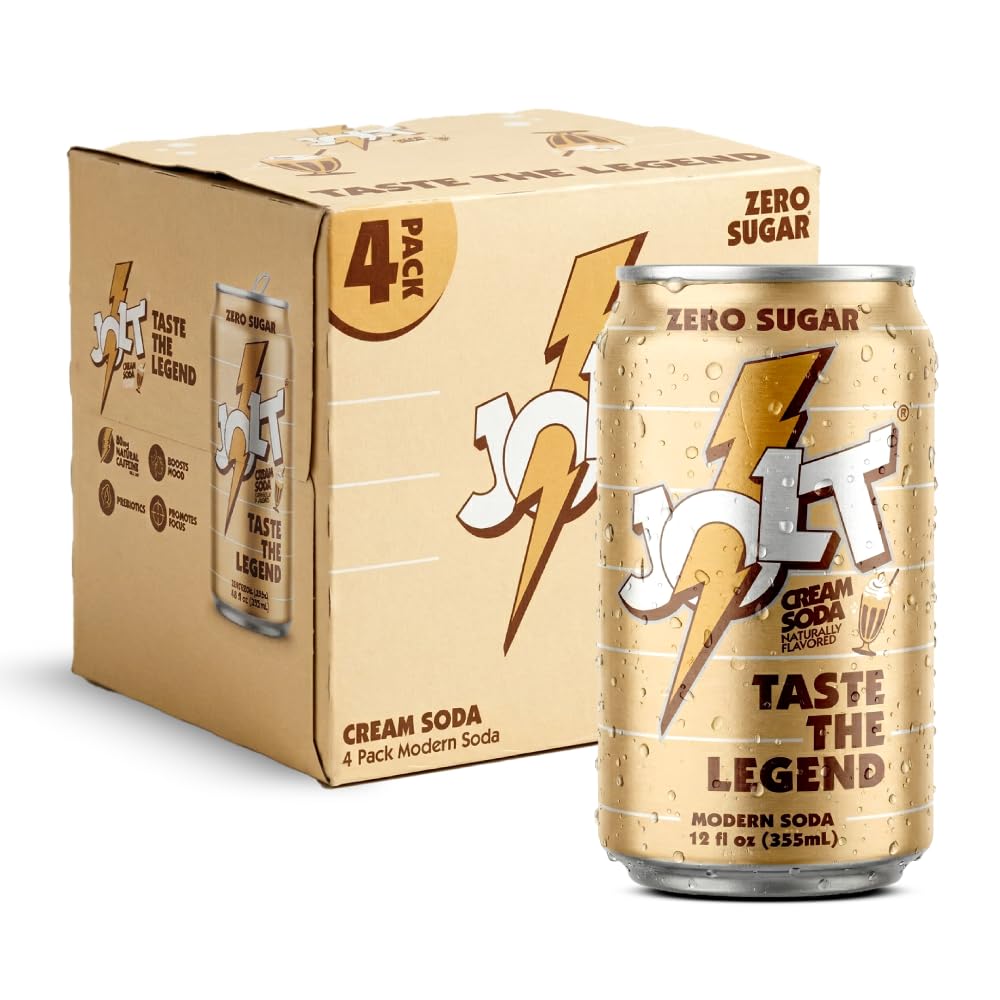 Amazon.com : JOLT Modern Soda - Cream Soda, Zero Sugar, 80mg
