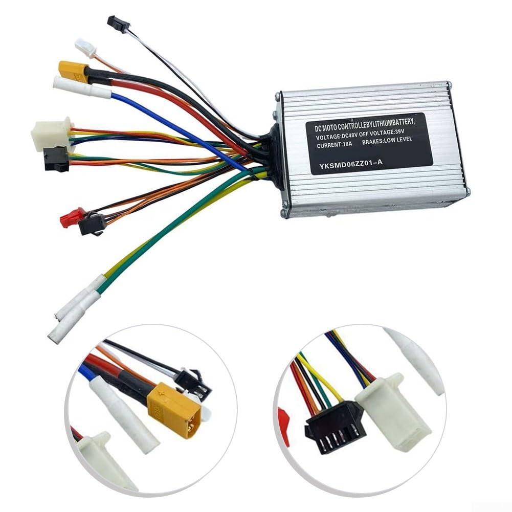 Pour modèle Hitway H5, contrôleur de scooter électrique 18 A 10 fils de type B, pièce de rechange pour sports de plein air, boîtier en métal 48 V, blanc