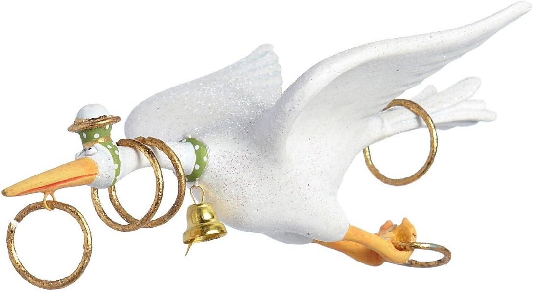 Patience Brewster Mini Golden Rings - Krinkles Christmas Décor New 08-30640