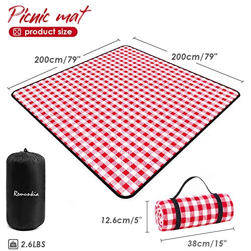 image for Remunkia Picnic Blanket Outdoor Blankets 79