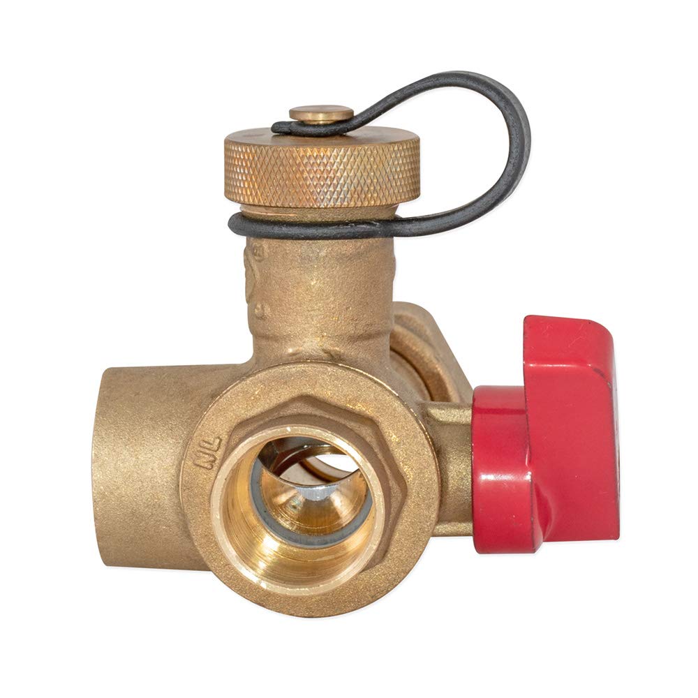 Eastman 60204 Kit de válvula de servicio de calentador de agua sin tanque, Unión FNPT x 3/4" FIP, latón