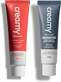 Creamy Kit Creme Hidratante Facial Calmante Calming Cream 40g + Hidratante Facial Reparador Ceramide Skin Repair 40g