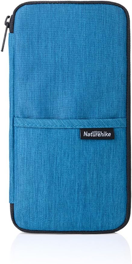 Yesay Travel Wallet Passport Holder Durable Waterproof Family Document Card Organizer with Hand Strap(ocean blue)