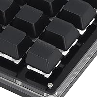 Vista 8 de Diyeeni Teclado mecánico macro de 12 teclas, teclado programable con 2 perillas, teclado portátil totalmente programable con una mano, teclado
