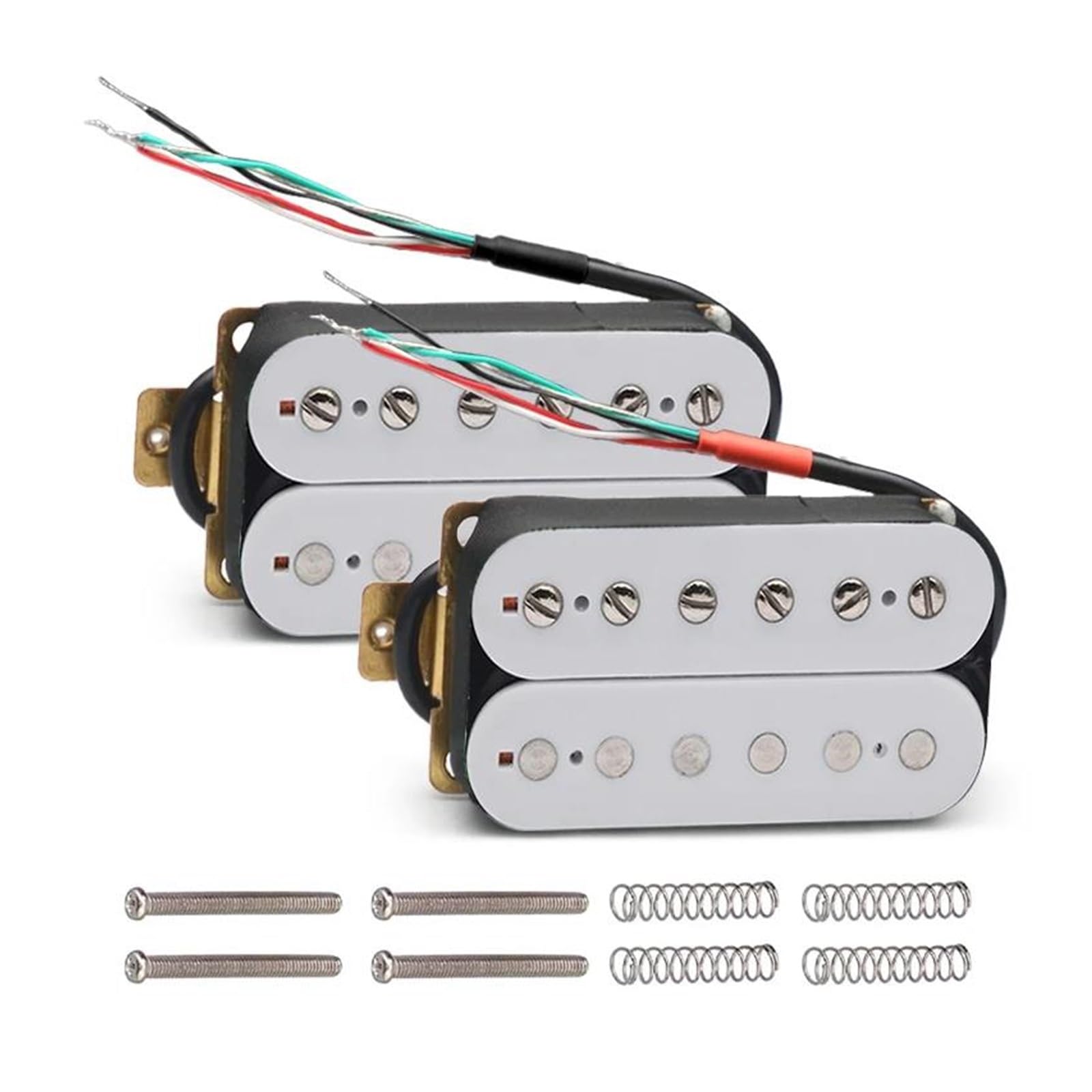 Humbuckers para guitarra eléctrica disponibles en varios colores(White N B)