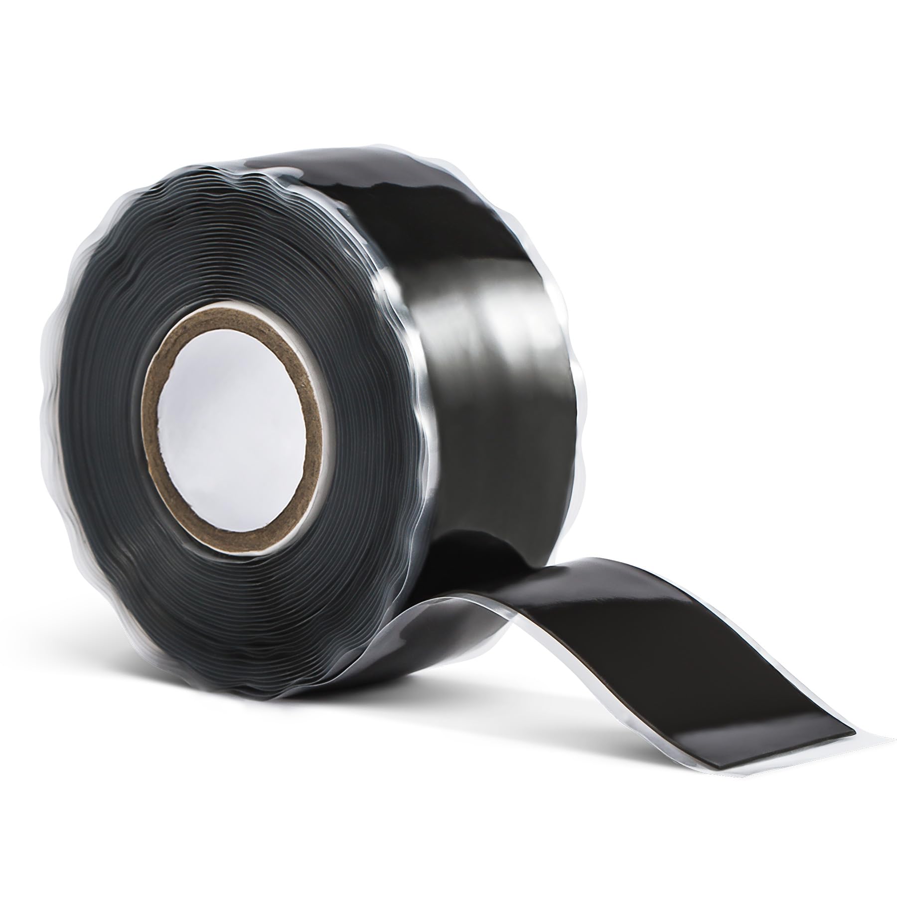CLAVICHORD Seal Self Fusing Silicone Tape - 1 Inch Wide and 15 Feet Long Weatherproof Self Fusing Sealing Tape for Emergency Pipeline Repair/Cable Bandage/Tool Fixing(Black)