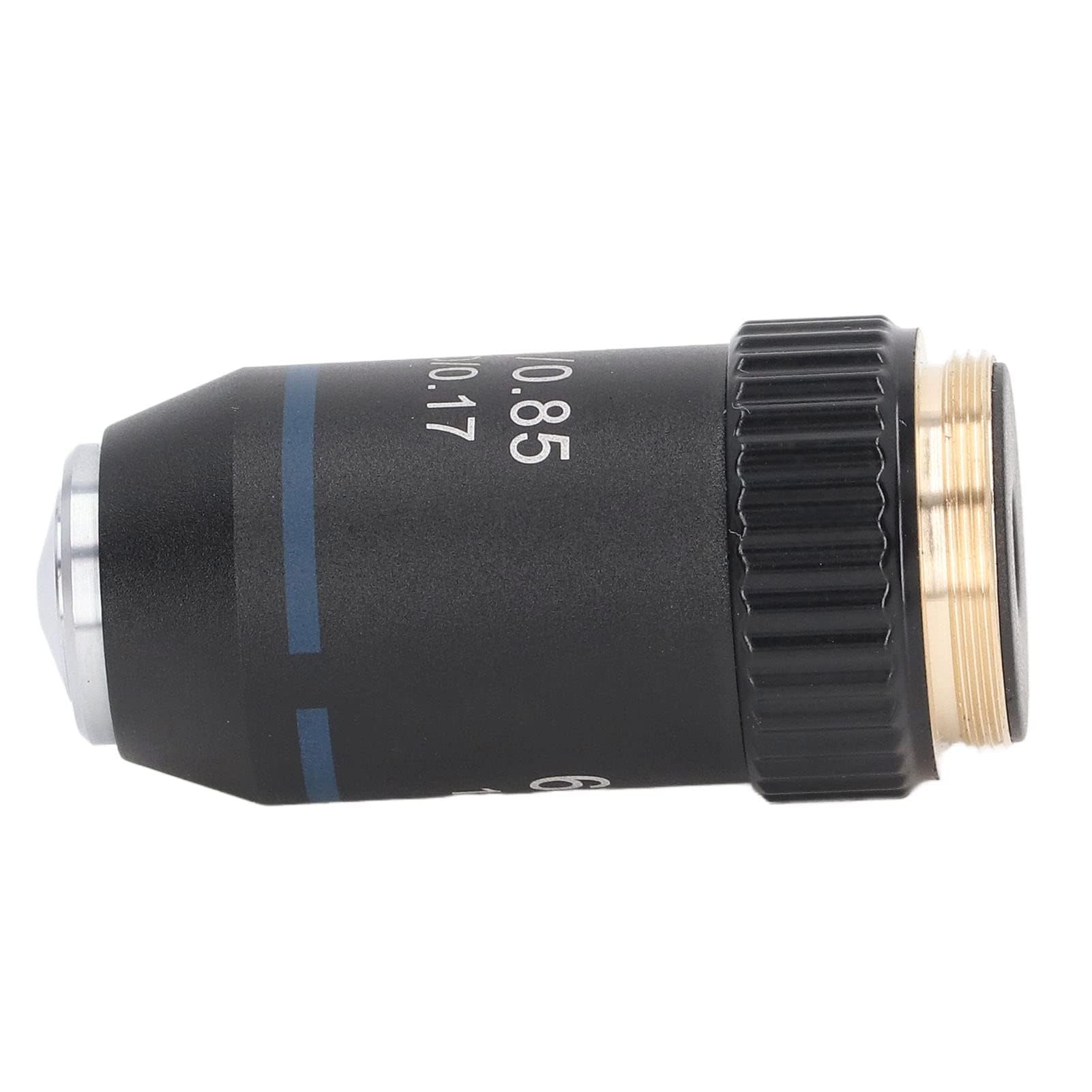 Objetivo Acromático Objetivos de Microscopio de Latón Lente Objetivo de Microscopio Interfaz de Lente de Microscopio 60X 20,2 Mm para Laboratorio de Biología