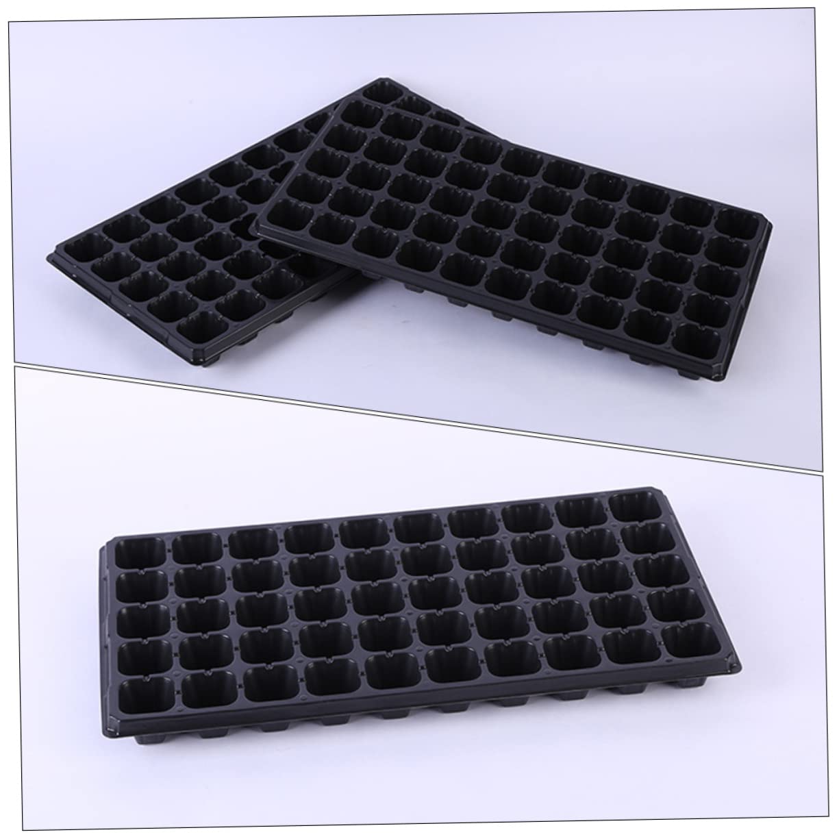 Plateau De Germination pour Plantes Multi-Fentes en Plastique Plateau De Semis Support De Culture Intérieur Extérieur