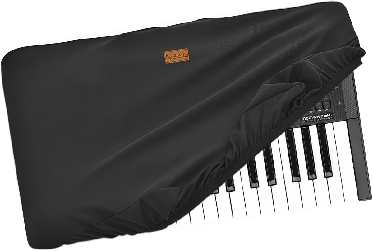 Musiin Premium Keyboard Synthesizer Cover Compatible with Korg Modwave MK2 | Compatible Moog Messenger KingKORG NEO, opsix mk II, wavestate mk2,Premium Chinlon Soft Touch,Anti-scratch and dustproof,