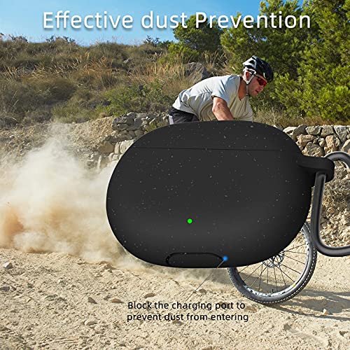 Beschermhoes voor Beats Studio Buds Case Cover met Clip, Siliconen Case Sleutelhanger Compatibel met Studio Buds… - Afbeelding 5