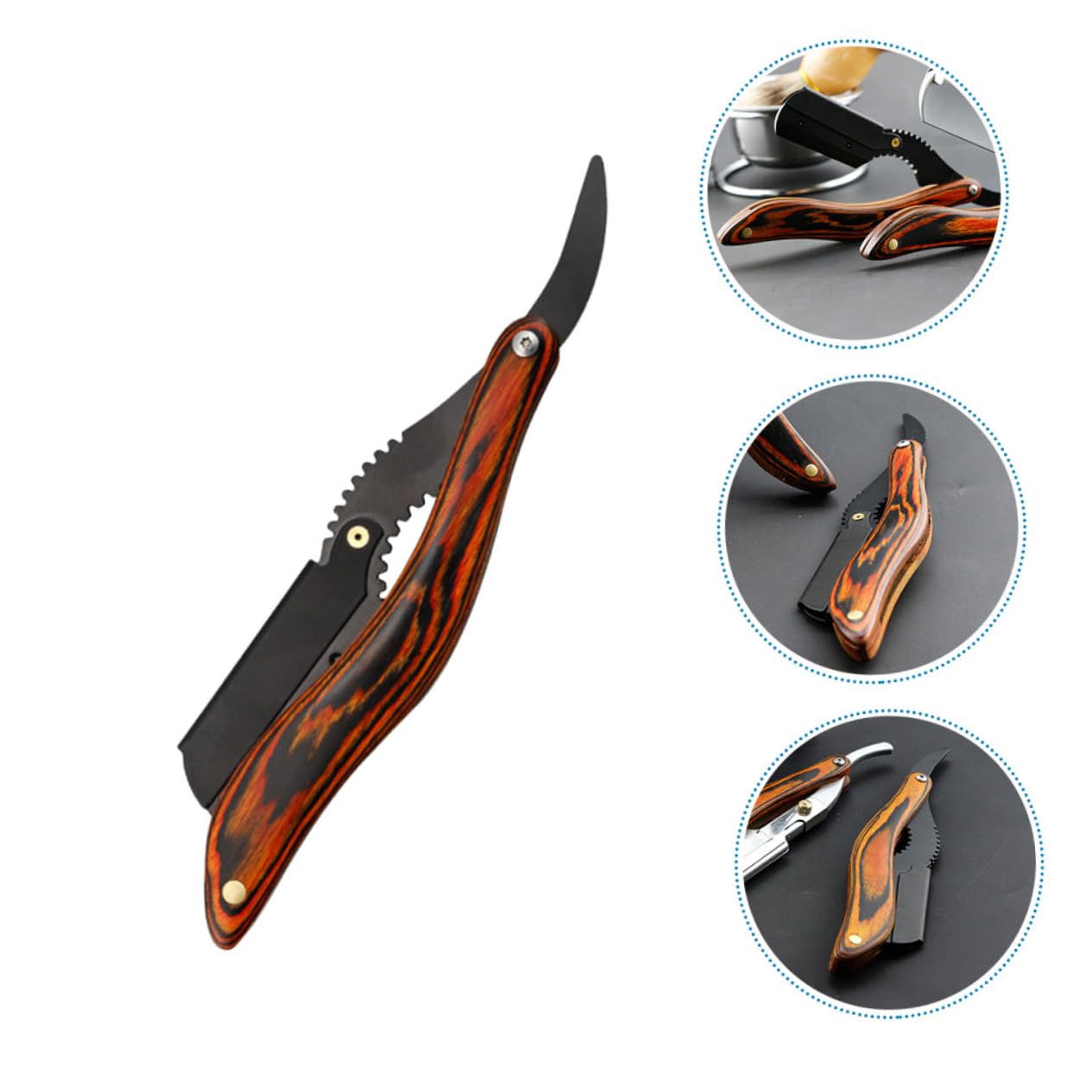 FOMIYES 3pcs Beard Filler for Men Beard Comb Shaver Holder Manual Razor Lightweight and Durable