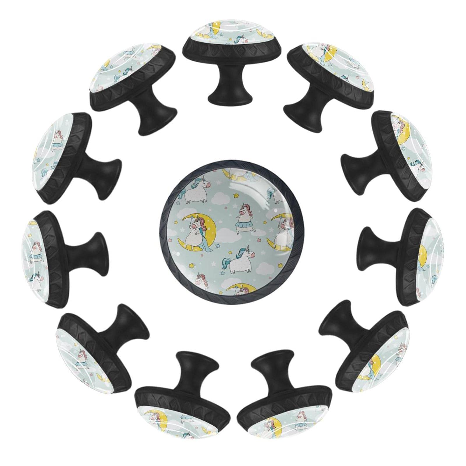 Boutons de tiroir licornes jaunes pour illuminer la chambre bébé