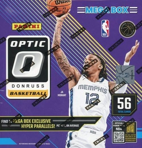 2024/25 Panini OPTIC Basketball Factory Sealed HUGE 56 Card MEGA Box with (14) EXCLUSIVE HYPER PARALLELS & (28) PRIZMS or INSERTS! Look for Signatures Series Autographs, Downtown Inserts & More!