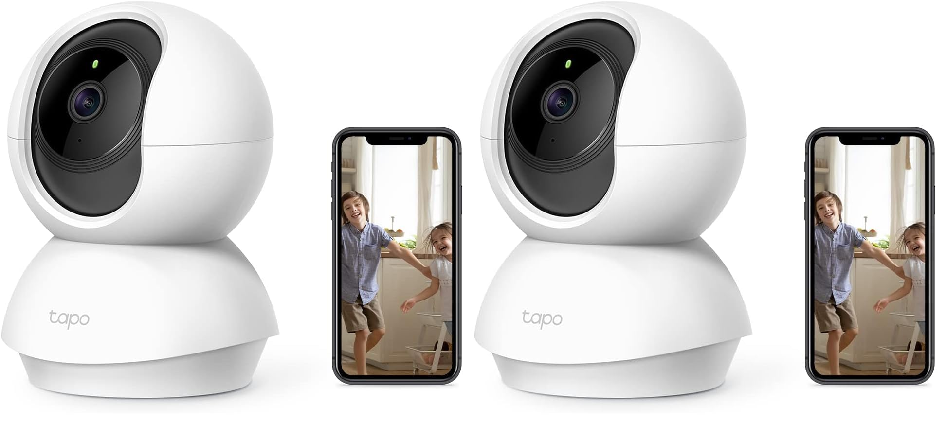 Tapo C210 Telecamera Wi-Fi Interno 2K(3MP), Videocamera Sorveglianza, Visione Notturna, Notifiche in Tempo Reale, Storage su Cloud, MicroSD fino a 512GB, Funziona con Alexa e Google Assistant